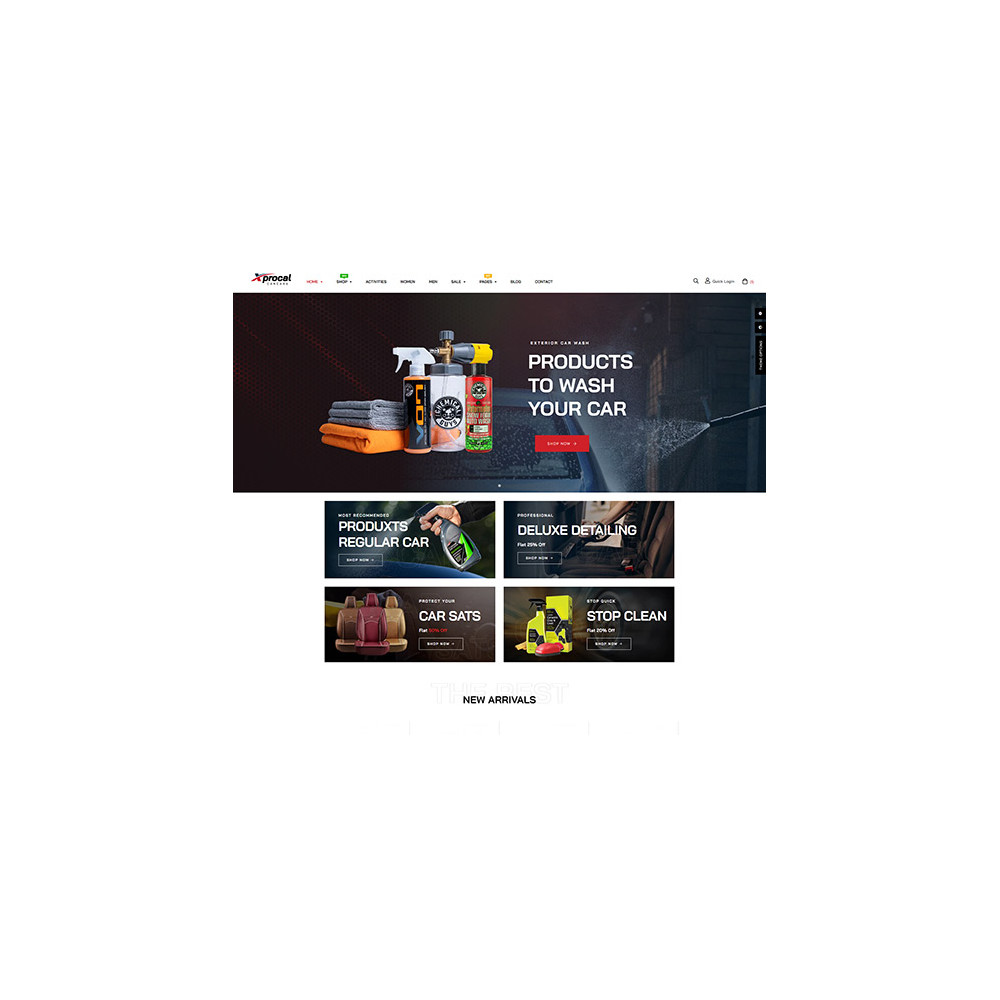 Xprocal Elementor - Araç Bakımı Prestashop Tema