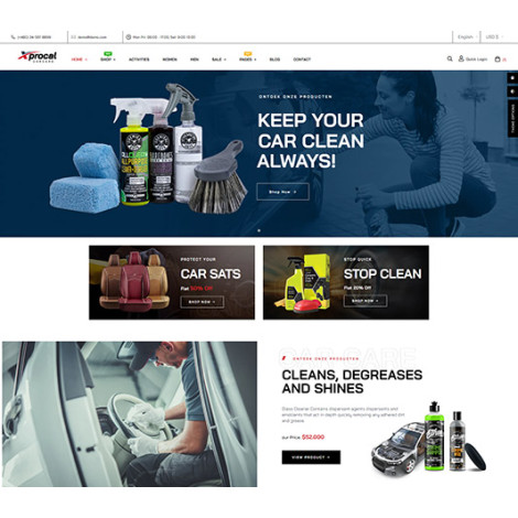 Xprocal Elementor - Araç Bakımı Prestashop Tema