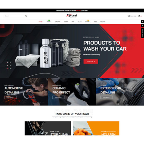 Xprocal Elementor - Araç Bakımı Prestashop Tema