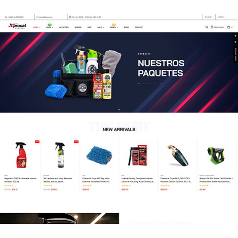 Xprocal Elementor - Araç Bakımı Prestashop Tema