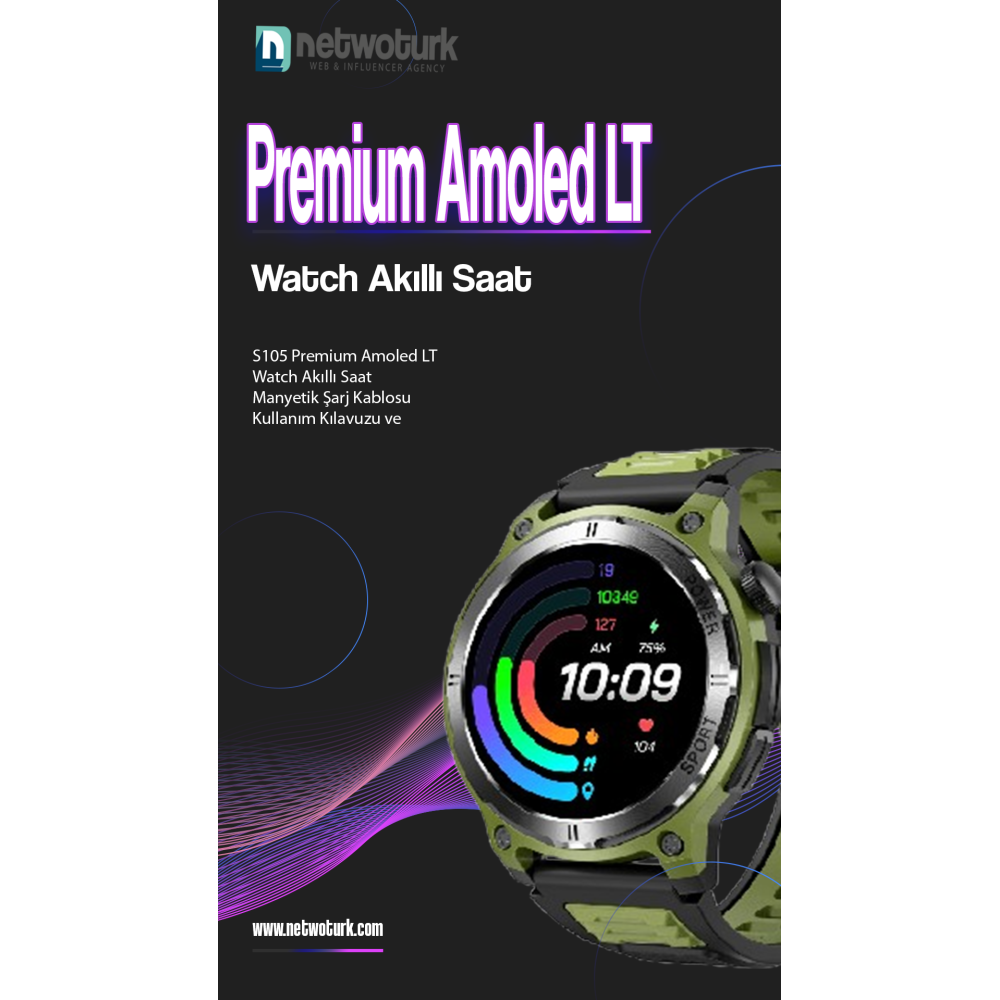 Premium Süper Amoled LT Watch Akıllı Saat S93