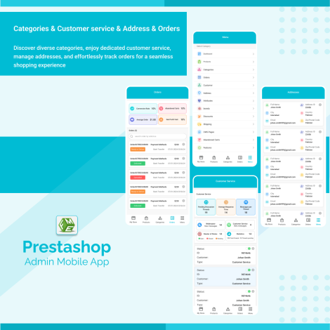 PrestaShop Mobil Yönetici Uygulaması