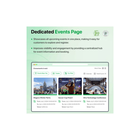 PrestaShop Etkinlik Modülü PrestaShop Etkinlik Modülü