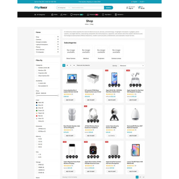 Elektronik Mağazası ve Dijital Ürün Mağazası PrestaShop Teması