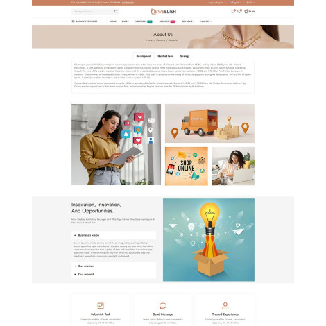 Mücevher, Takı, Kozmetik Prestashop Tema