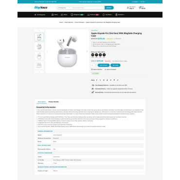 Elektronik Mağazası ve Dijital Ürün Mağazası PrestaShop Teması