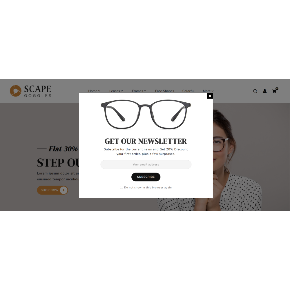 Optikçi Gözlük Prestashop Tema