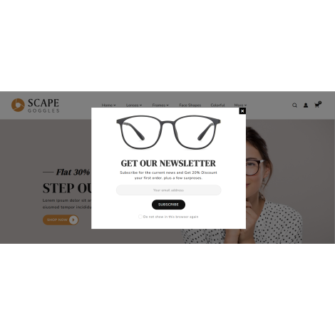 Optikçi Gözlük Prestashop Tema