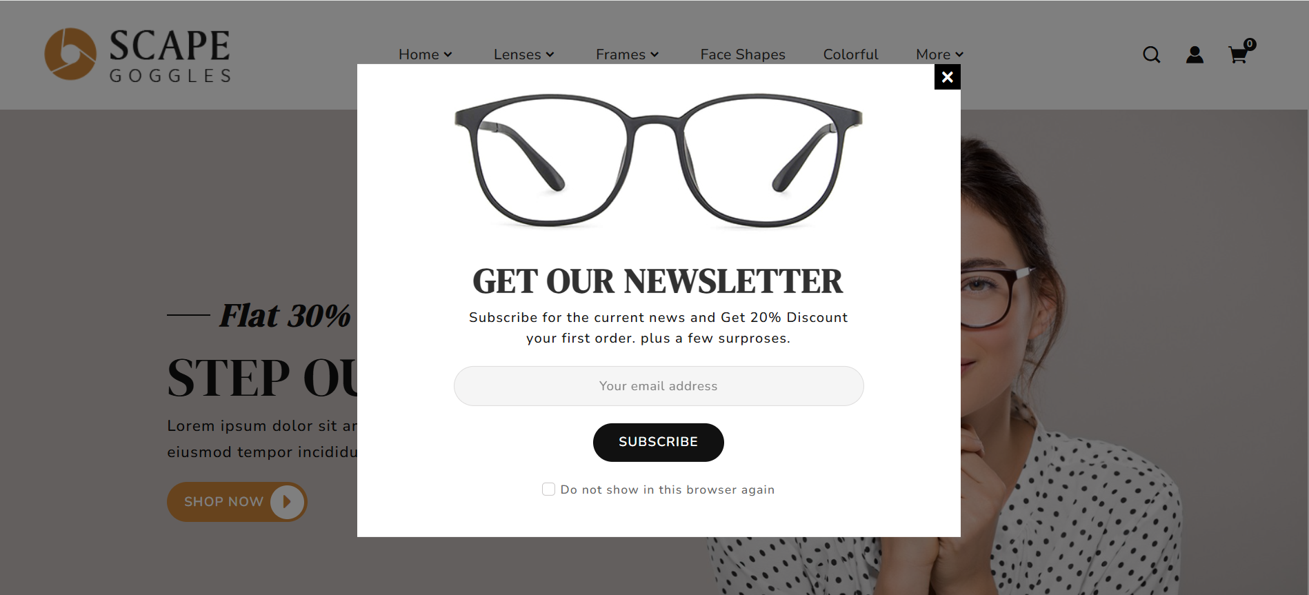 Optikçi Gözlük Prestashop Tema