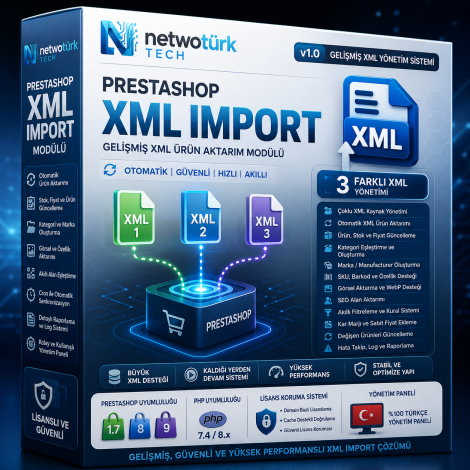 NetwoTürk XML Import Modülü V1 – Prestashop XML Ürün Aktarma