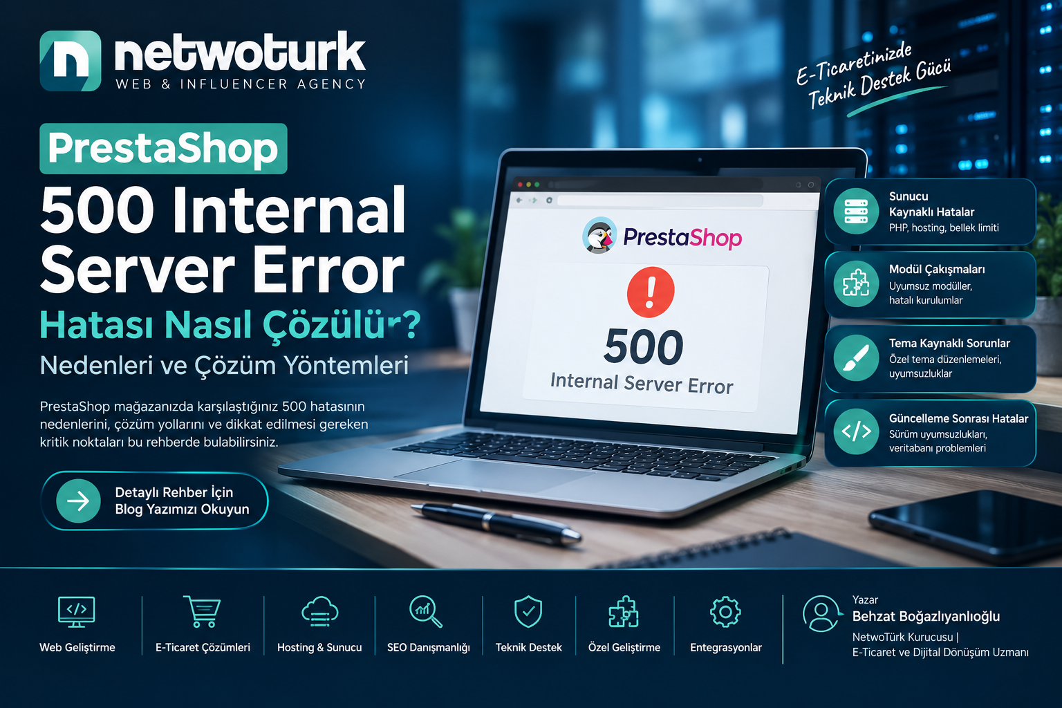 PrestaShop 500 Internal Server Error Hatası Nasıl Çözülür
