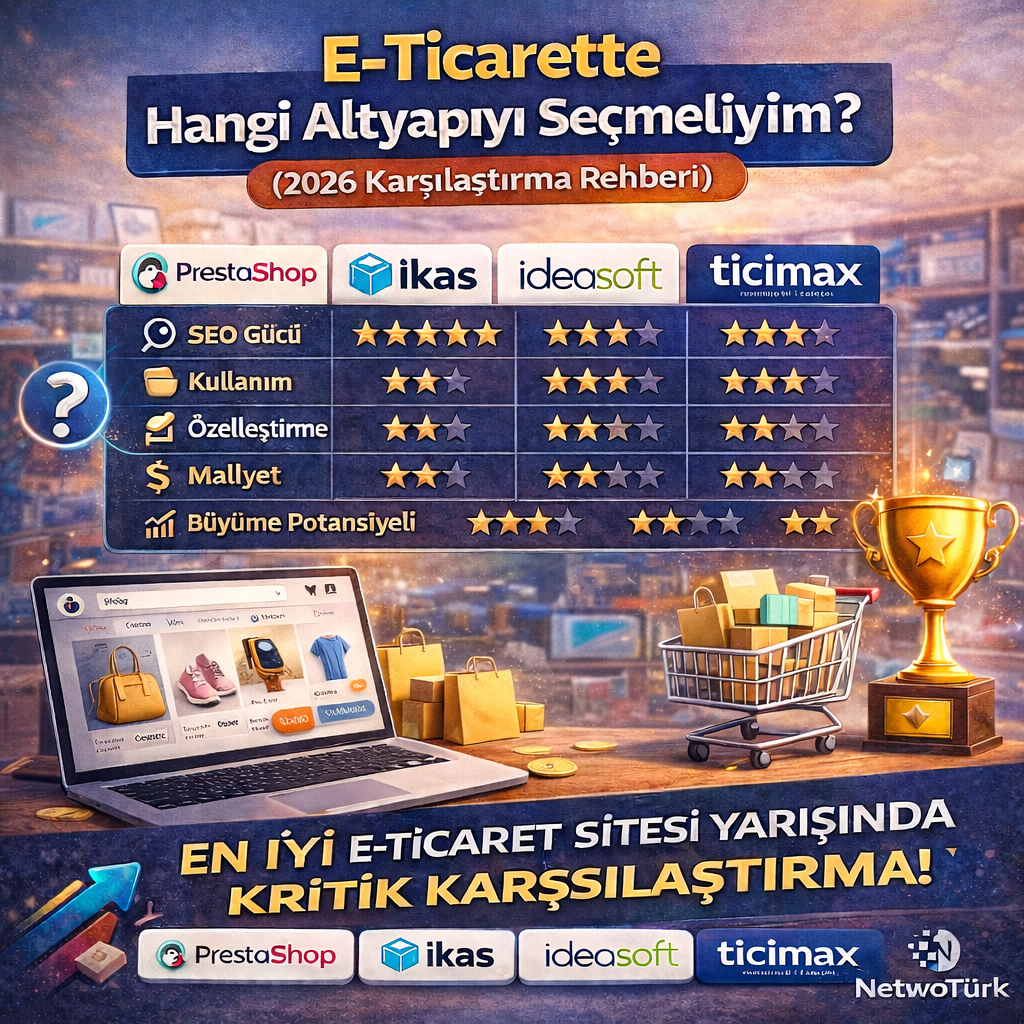 E-TİCARETTE HANGİ ALTYAPIYI SEÇMELİYİM? (2026 EN İYİ SİSTEMLER KARŞILAŞTIRMASI)